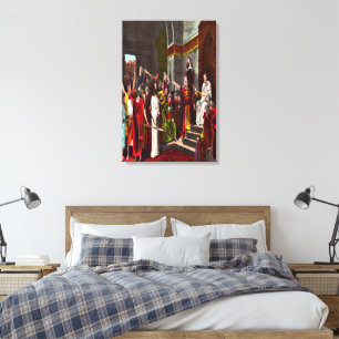Jesus und Pilate Wrapped Canvas Leinwanddruck