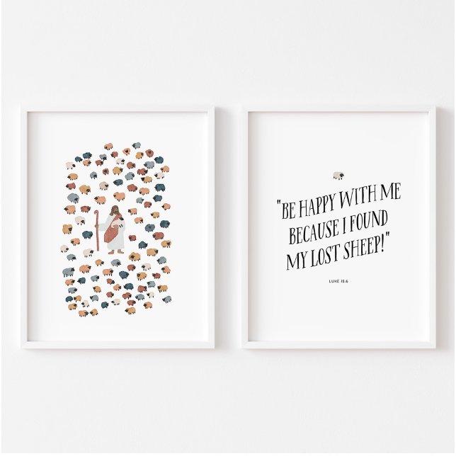 Jesus und verloren Schafe Set 2 Poster (Von Creator hochgeladen)