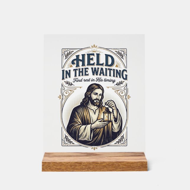Jesus Unfruchtbarkeit Versuch Schwanger zu Werden  Acrylschild (Vorderseite)