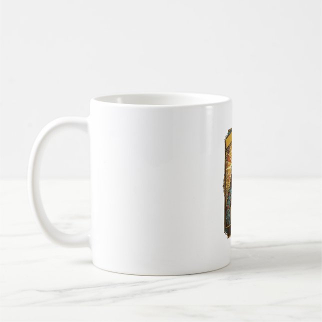 Jesus unscharfe Treppe Captcha-Test Tech-Sicherhei Kaffeetasse (Links)