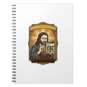 Jesus unscharfe Treppe Captcha-Test Tech-Sicherhei Notizblock