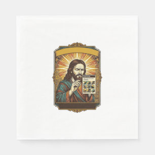Jesus unscharfe Treppe Captcha-Test Tech-Sicherhei Serviette