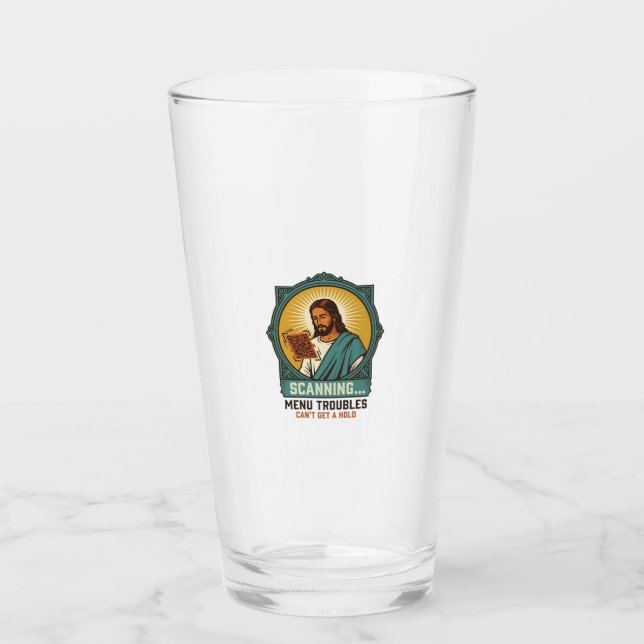 Jesus unscharfer QR-Code wird nicht scannen Menü T Glas (Vorderseite)