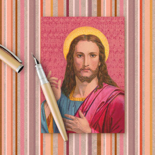 Jesus Unser Erlöser Religiöse Karte