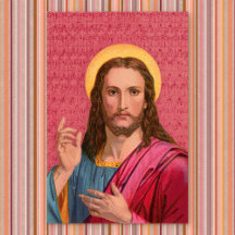 Jesus unser Erlöser: Wunderschöner Vintage-Druck v