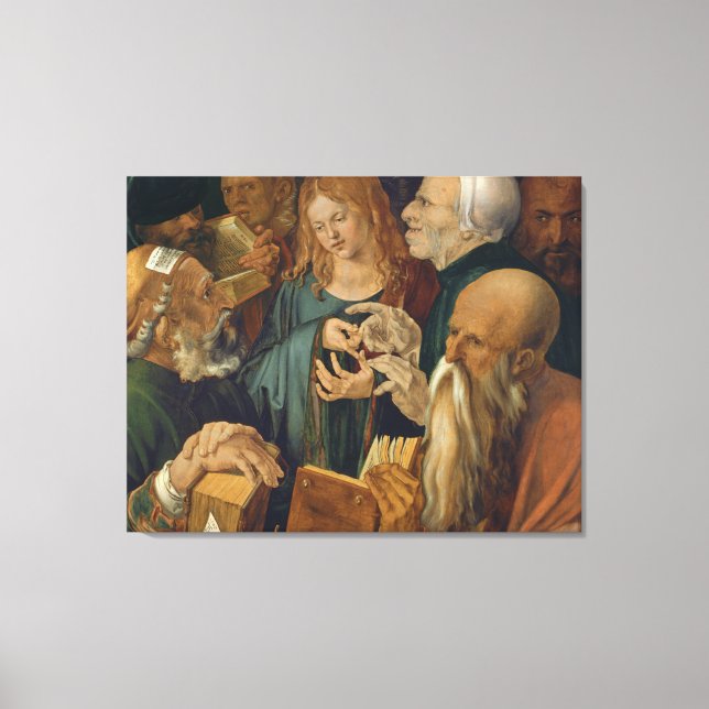 Jesus unter den Ärzten Leinwanddruck (Vorderseite)