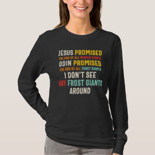 Jesus V Odin Wicked People / Frost Giants Anti Rol T-Shirt