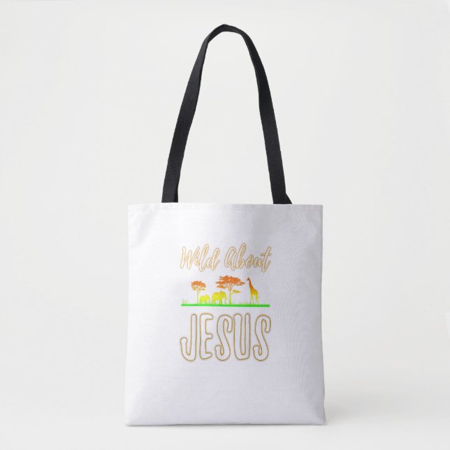 Jesus Vbs Men Frauen Kinder Wild über Jesus Christ Tasche (Vorderseite)