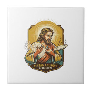 Jesus verbrannte Finger beim Herausnehmen des Tell Fliese