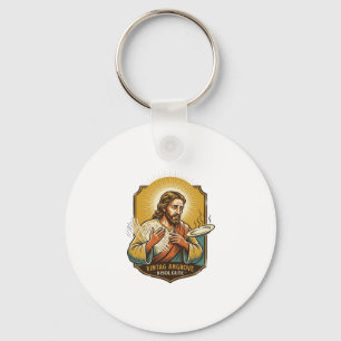 Jesus verbrannte Finger beim Herausnehmen des Tell Schlüsselanhänger