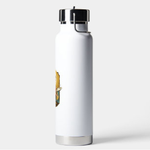 Jesus verbrannte Finger beim Herausnehmen eines Te Trinkflasche