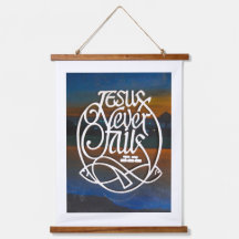 JESUS versage niemals Holztopfer