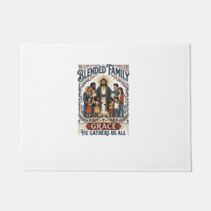 Jesus-Verschmelzungsfamilie-Stieffamilie-Shirt Chr Fußmatte
