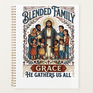 Jesus Verschmolzene Familie Stieffamilie-Shirt Chr Planer