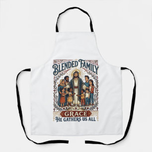 Jesus Verschmolzene Familie Stieffamilie-Shirt Chr Schürze