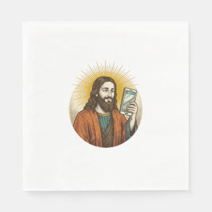 Jesus versehentlich Video anstatt Foto Kamera Fai Serviette