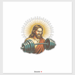 Jesus versehentlich zu viel Gewicht hinzufügen Fit Aufkleber
