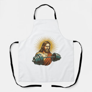 Jesus versehentlich zu viel Gewicht hinzufügen Fit Schürze