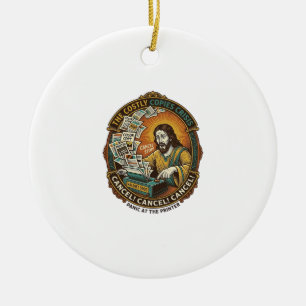 Jesus versehentlicher 100 Farbdrucke Druckerfehler Keramik Ornament