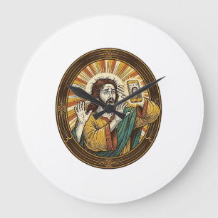 Jesus versehentliches Selfie mit Doppelkinn von de Große Wanduhr
