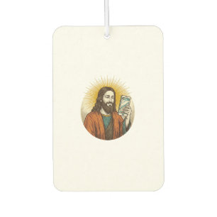 Jesus versehentliches Video anstelle von Foto Kame Autolufterfrischer
