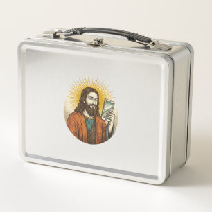 Jesus versehentliches Video anstelle von Foto Kame Metall Brotdose