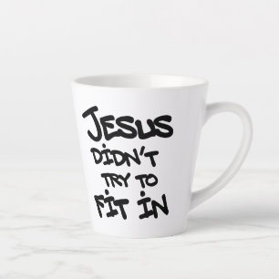 Jesus versuchte nicht, sich anzupassen Lustige Gra Milchtasse