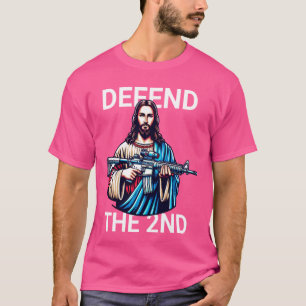 Jesus verteidigt den 2. Verfassungszusatz der USA T-Shirt