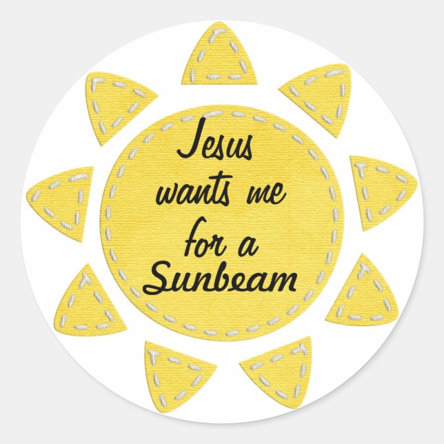 "Jésus Veut Que Je Fasse Un Feu De Soleil" Sticker (Devant)