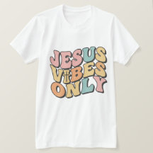 Jesus Vibes Only Retro-Christen-Männer-T-Shirt