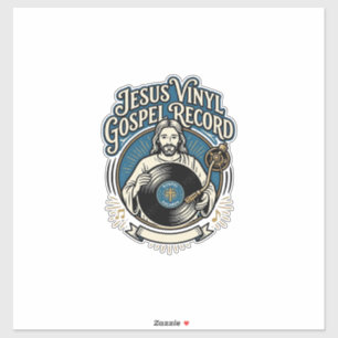 Jesus Vinyl Gospel Schallplatte Jesus Vinyl Schall Aufkleber