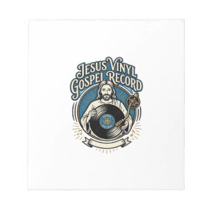 Jesus Vinyl Gospel Schallplatte Jesus Vinyl Schall Notizblock