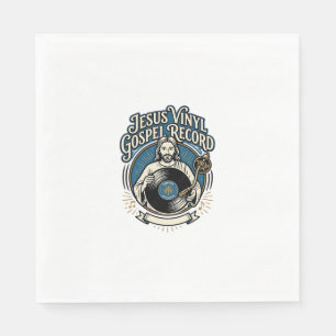 Jesus Vinyl Gospel Schallplatte Jesus Vinyl Schall Serviette