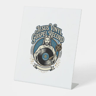 Jesus Vinyl Gospel Schallplatte Jesus Vinyl Schall Sockelschild