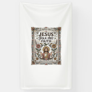 Jesus Volks Kunst Glaube Jesus Volks Kunst Christl Banner