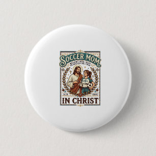 Jesus Volleyball Softball Fußball Vintage-Shirt Ch Button