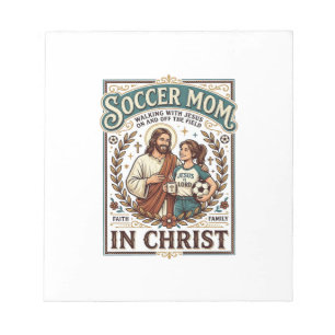 Jesus Volleyball Softball Fußball Vintage-Shirt Ch Notizblock