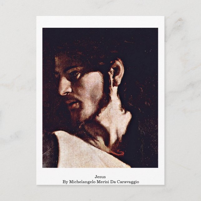 Jesus von Michelangelo Merisi Da Caravaggio Postkarte (Vorderseite)