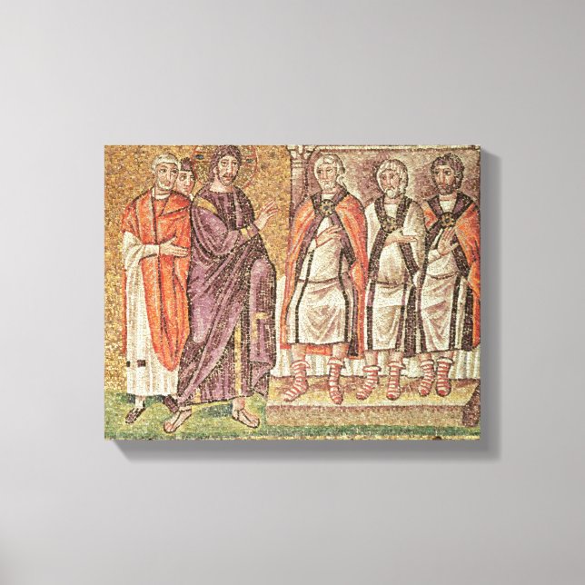 Jesus vor Caiphus Leinwanddruck (Vorderseite)