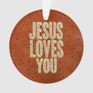 Jésus Vous Aime Encouragement Chrétien Rustique