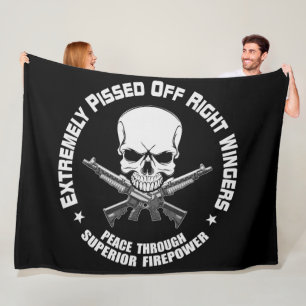 JESUS VS DEVIL Fleece Blanket