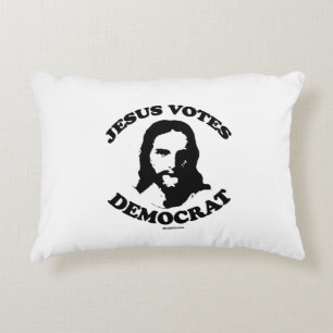 Jesus wählt Demokraten Dekokissen