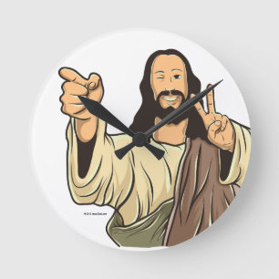 Jesus Wall Clock Runde Wanduhr