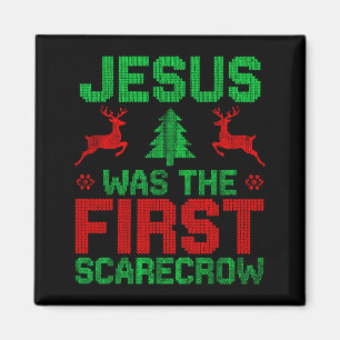 Jesus war das erste-ecrow-Rentier hässlicher Sweat Magnet