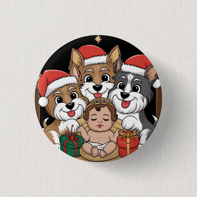 Jesus war ein geborenes Juwel Button (Vorderseite)
