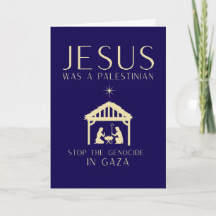 Jesus war ein palästinensischer Weihnachtsbrauch-N Karte