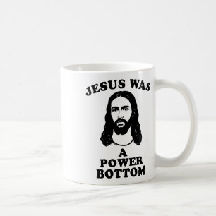 Jesus war ein Power Bottom lustiger Pride Weihnach Kaffeetasse