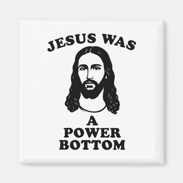 Jesus war ein Power Bottom lustiger Pride Weihnach Magnet (Vorne)