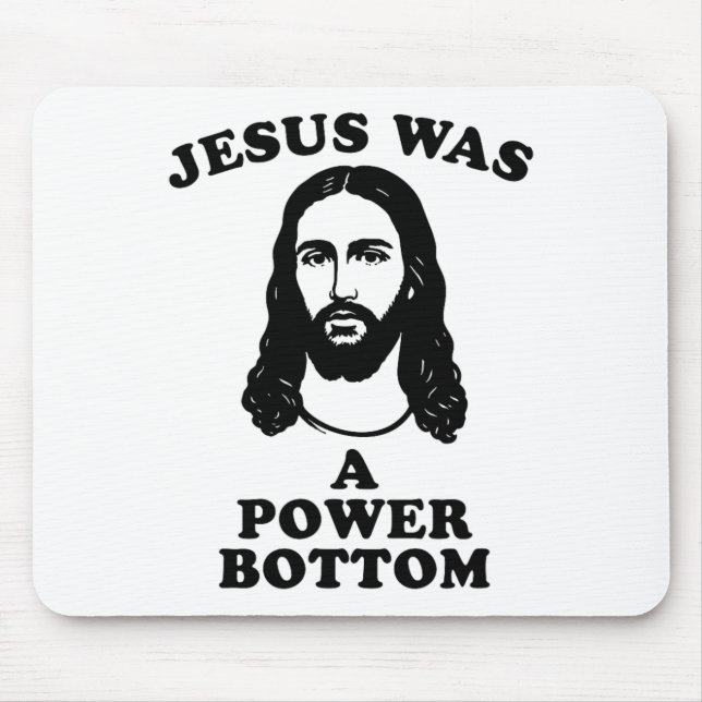Jesus war ein Power Bottom Lustiger Pride Weihnach Mousepad (Vorne)