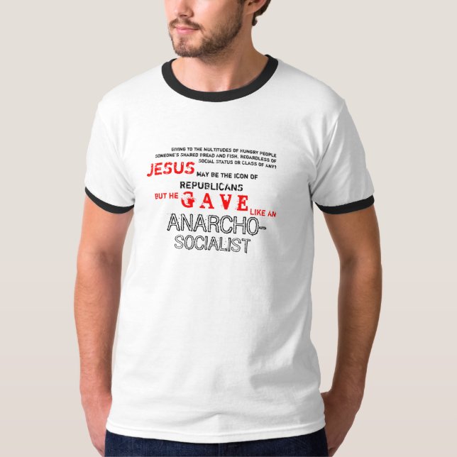 Jesus war ein SOZIALIST! Teil I T-Shirt (Vorderseite)